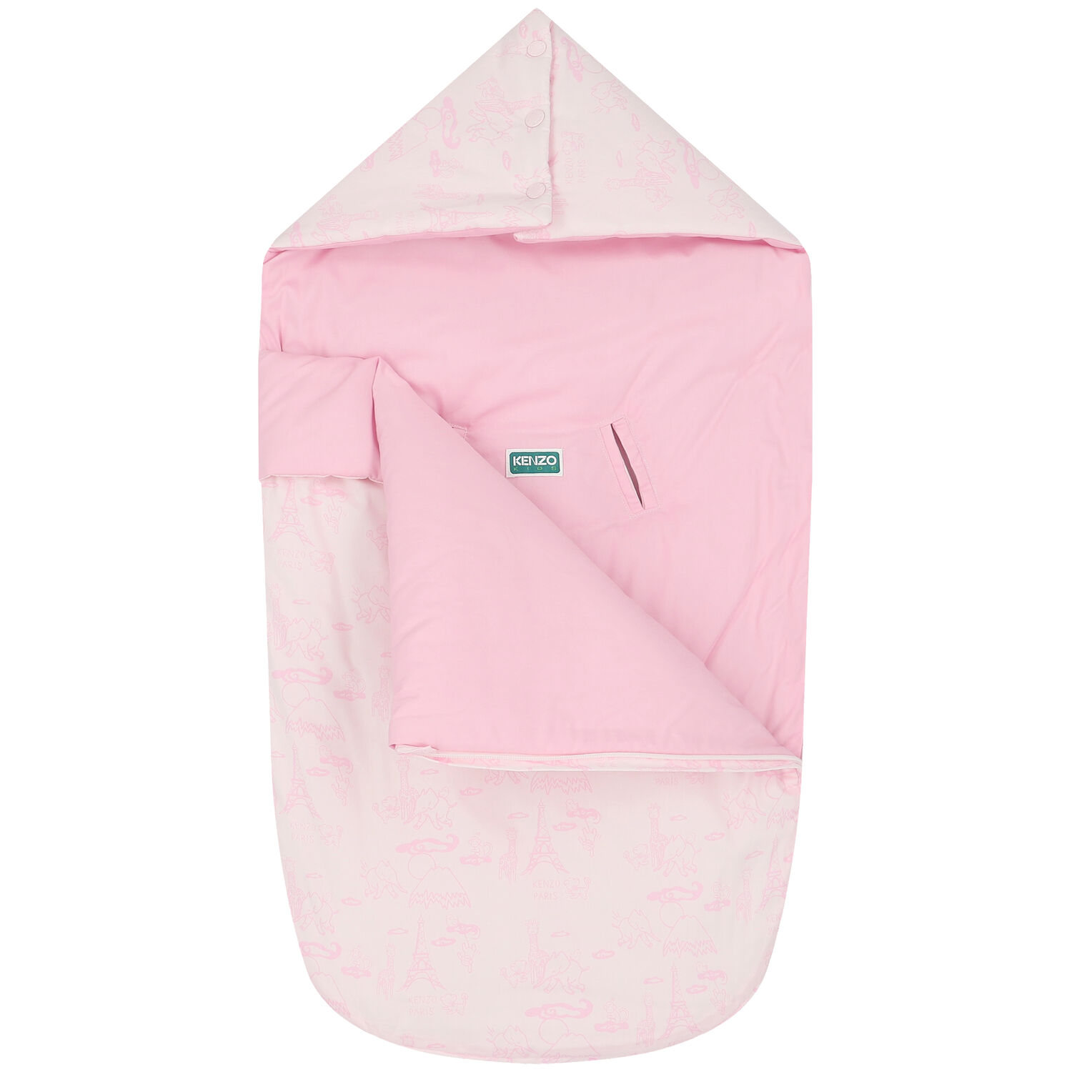 مدس بنات بالشعار باللون الوردى, 1, hi-res